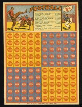 1920 1 Cent Lottery Football Card